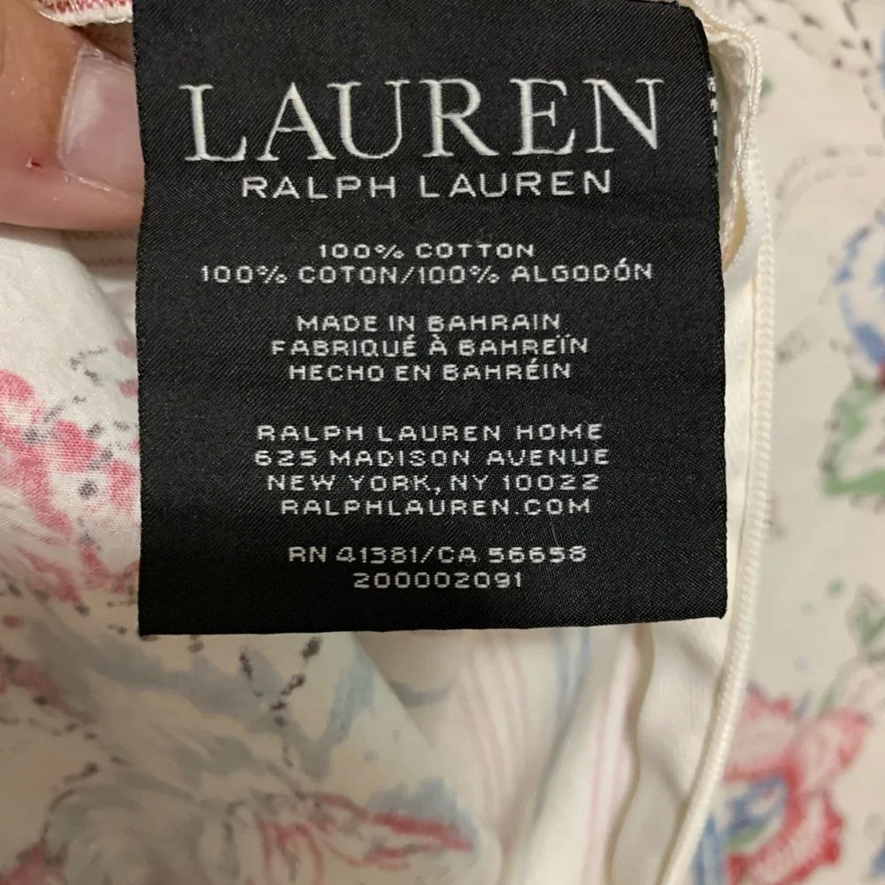Ralph Lauren Floral and striped shams